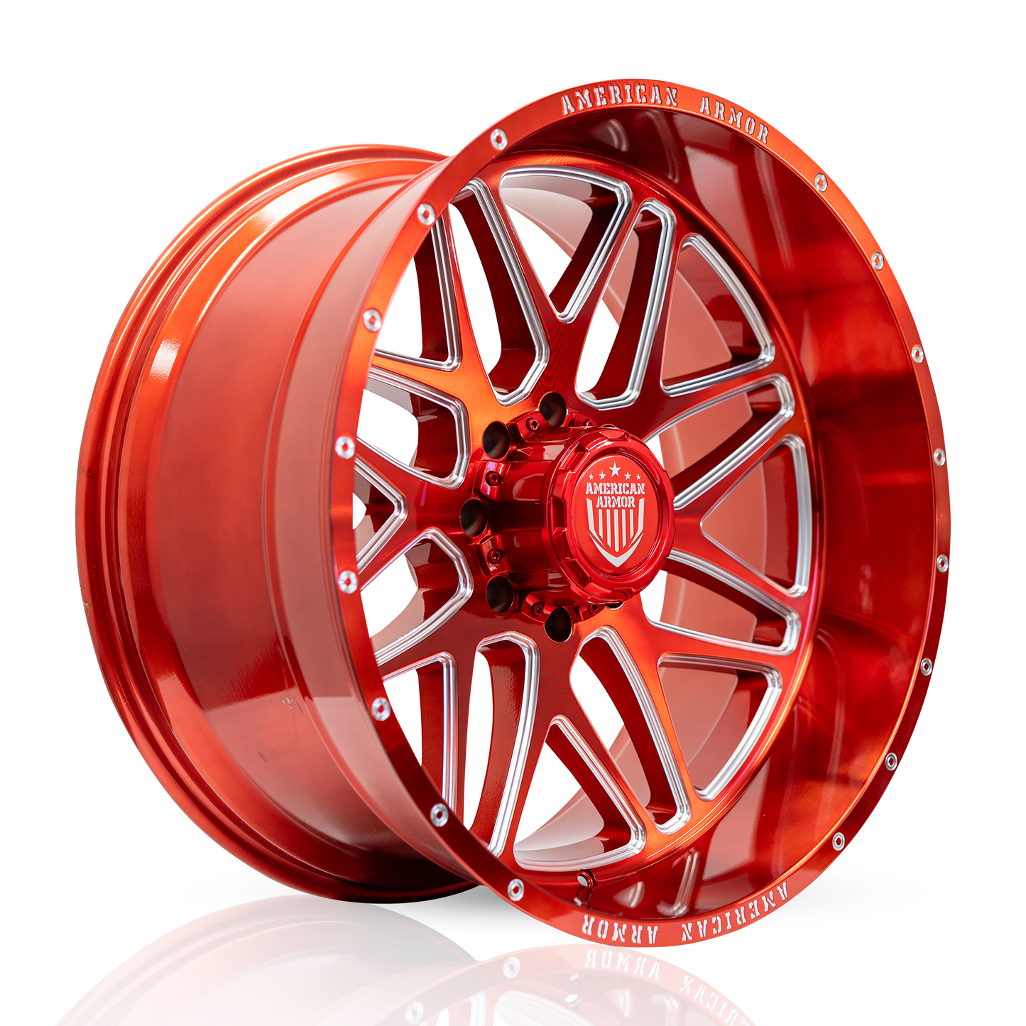 American Armor Recon A526 22X12 5X139.7/150 110 -44 CANDY RED MILLED