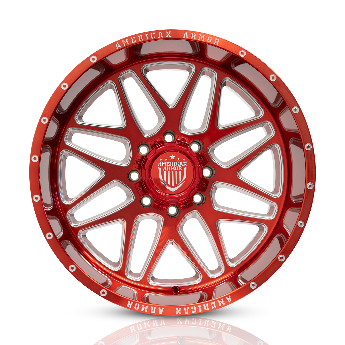 American Armor Recon A526 22X12 5X139.7/150 110 -44 CANDY RED MILLED
