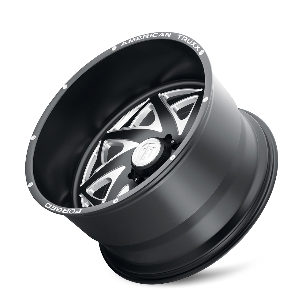 American Truxx Forged Kronos 24X14 8X165.1 -76 125 M-BLK MILLED