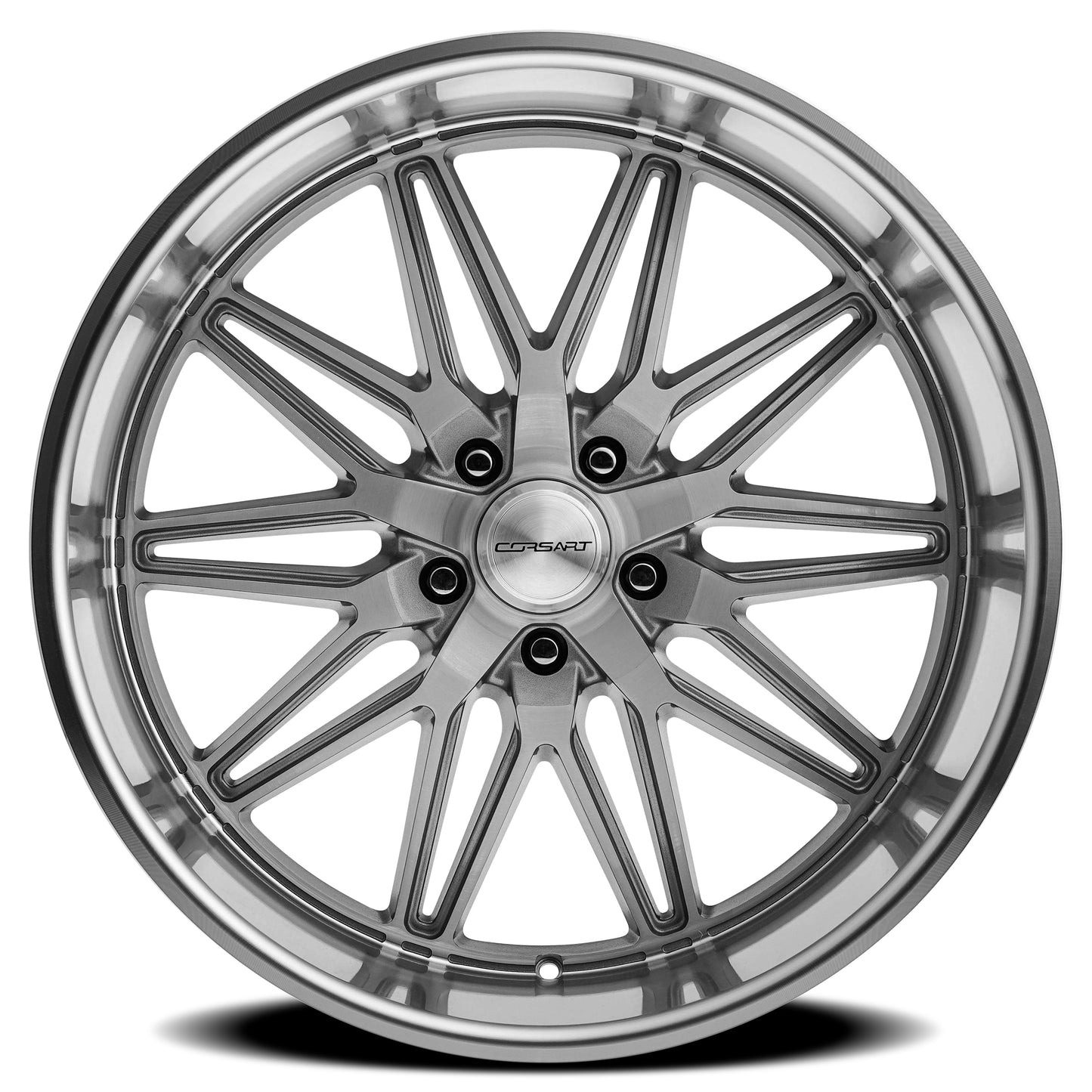 Corsart R510 Alcatraz 20X12 5X127 0MM GLOSS BRUSHED WITH DIAMOND CUT LIP