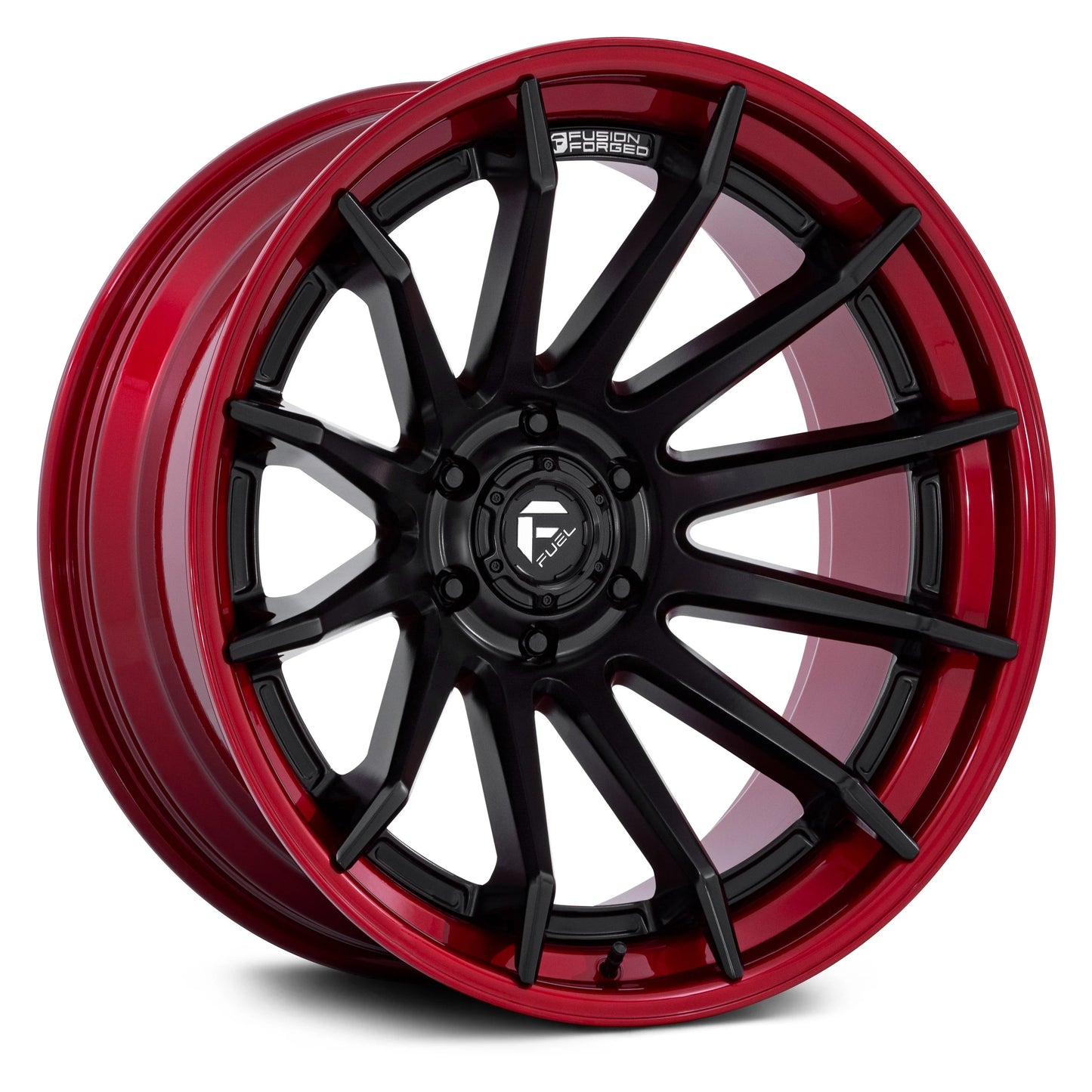 Fuel Burn 20X10 6X5.5 M-BLK RD -18MM *SET OF 4*