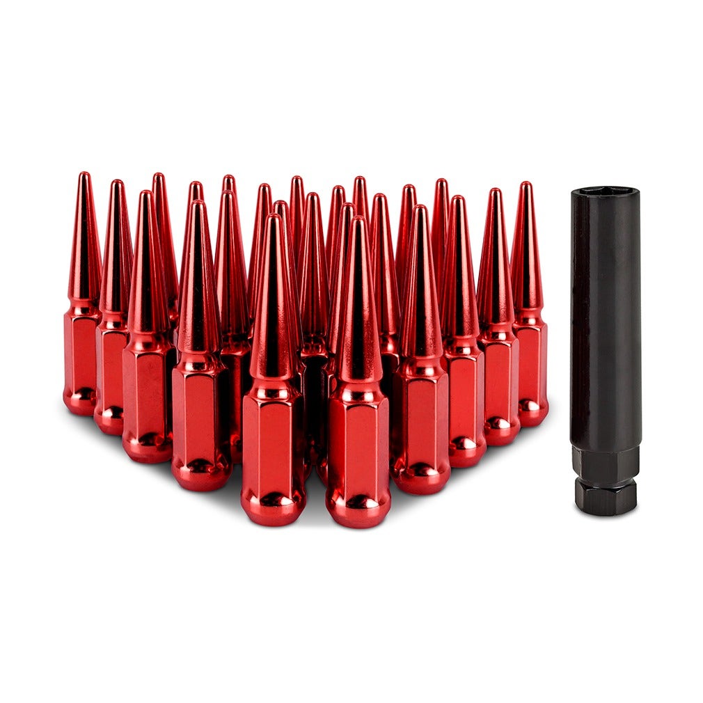 Mr. Lugnut 12x1.5 RED SPIKE LUG NUTS