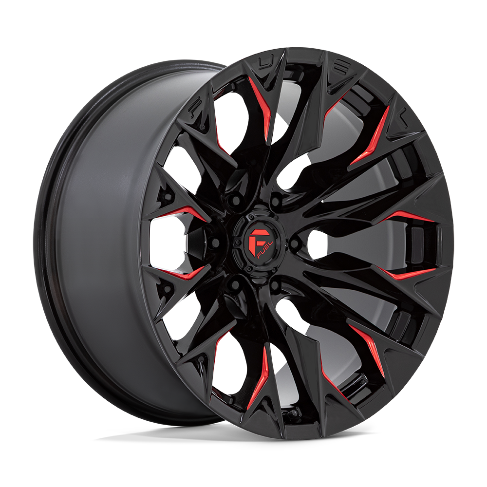 FUEL FLAME 22X12 6X5.5 106 G-BLK RED MILLED -44