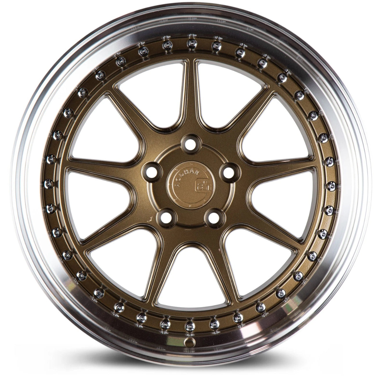 Aodhan DS‑X 18X9.5 5X100 +35 73 BRONZE W/ MACHINED LIP