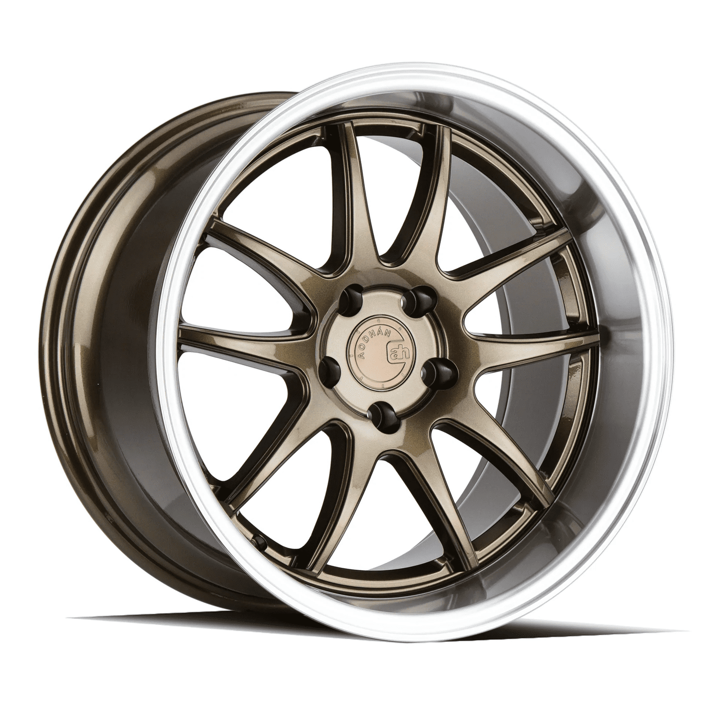 Aodhan DS02 18X9.5 5X114.3 +22 mm BRONZE MACHINED LIP