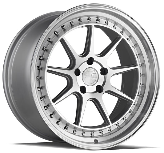 Aodhan DS-X 18X9.5 5X100 +35 Silver Machined Face