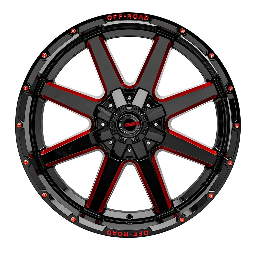 GEN-X Off-Road 073 22X12 6x135/139.7 108 -44 GL-BLK MILLED RED