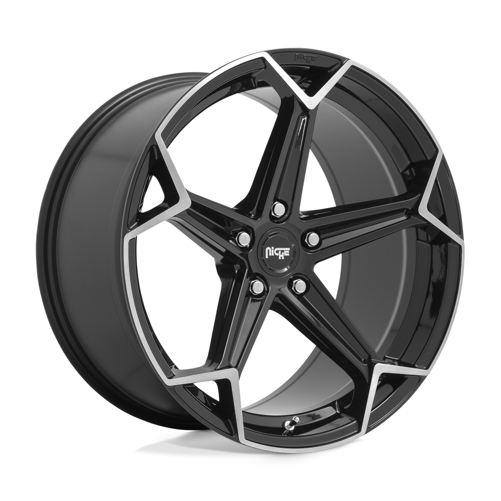 Niche Arrow 20X10.5 5X115 71.6 GL-BLK BRUSHED 20MM