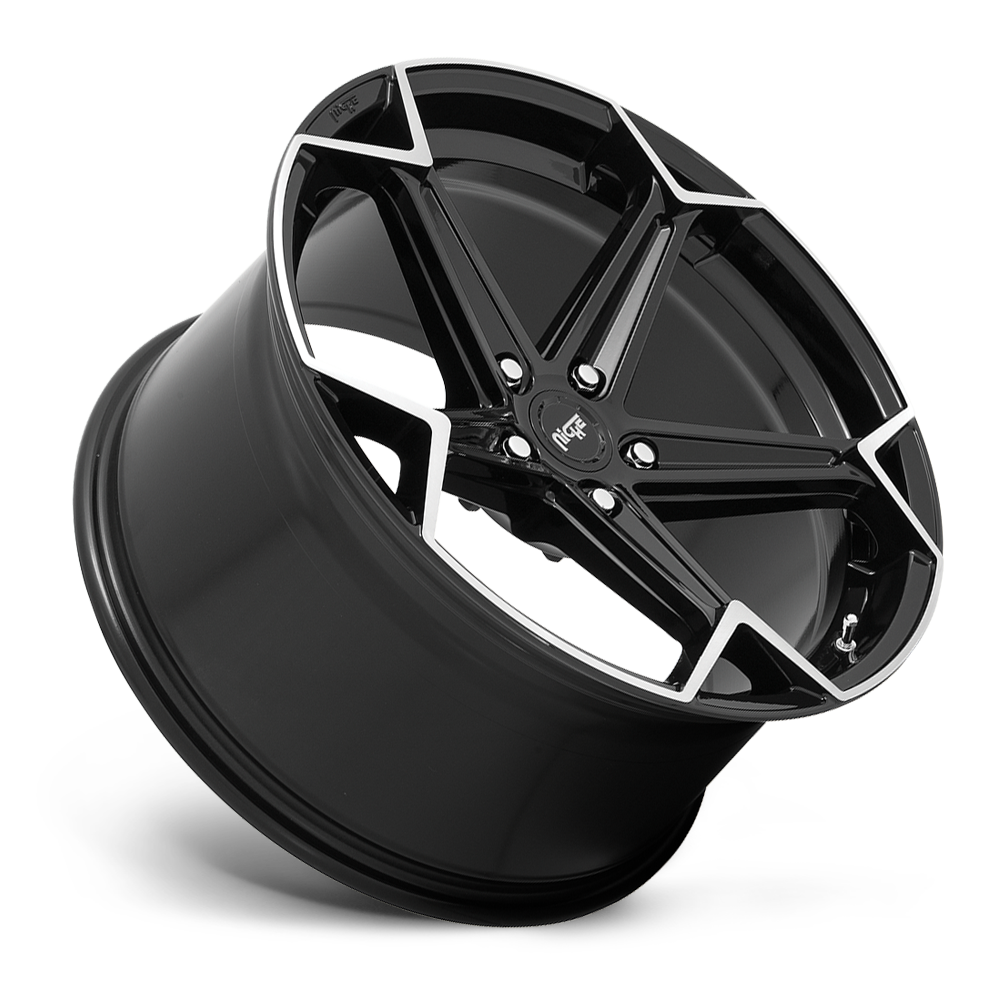 Niche Arrow 20X10.5 5X115 71.6 GL-BLK BRUSHED 20MM