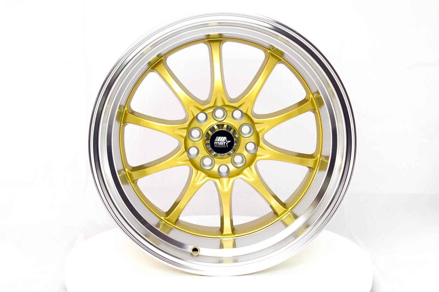MST Wheels MT11 17x9 20mm 5x100/5x114.3 73.1 Gold w/Machined Lip