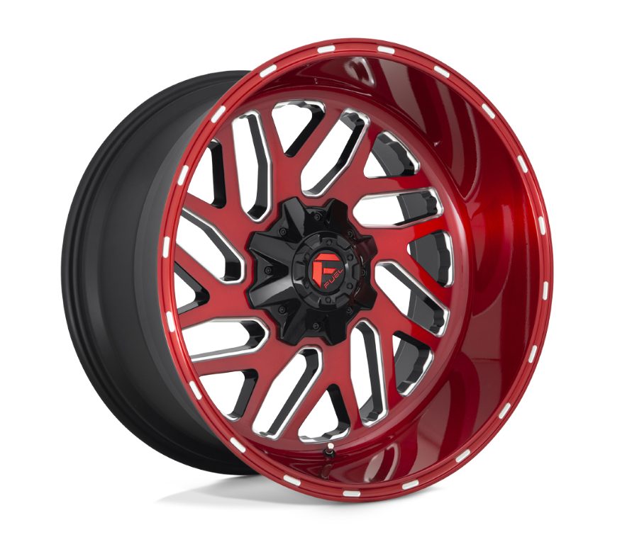 Fuel Triton 20X10 6X135/5.5 BRSH-RED-MIL -19MM *SET OF 4*