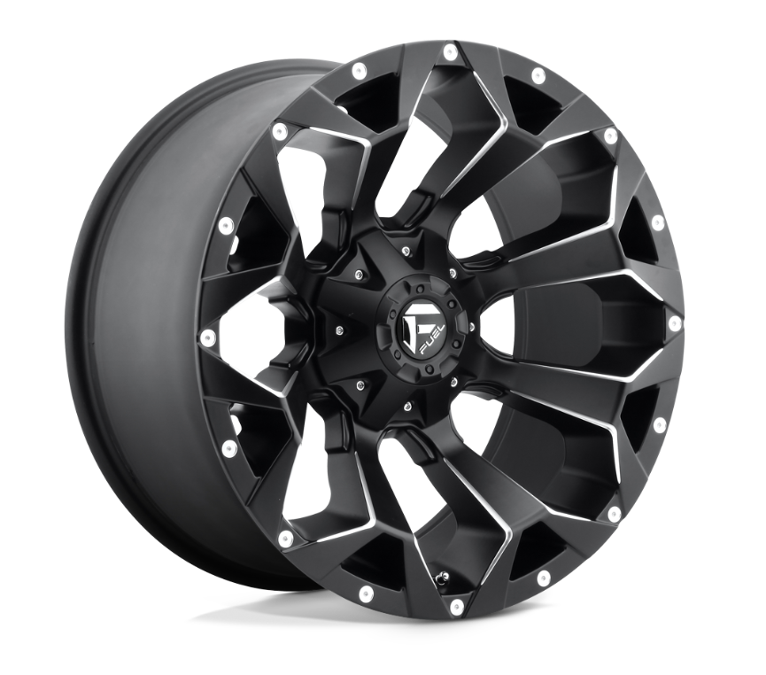 Fuel Assault 22X12 6X135/5.5 MT-BLK-MIL -44MM *SET OF 4*