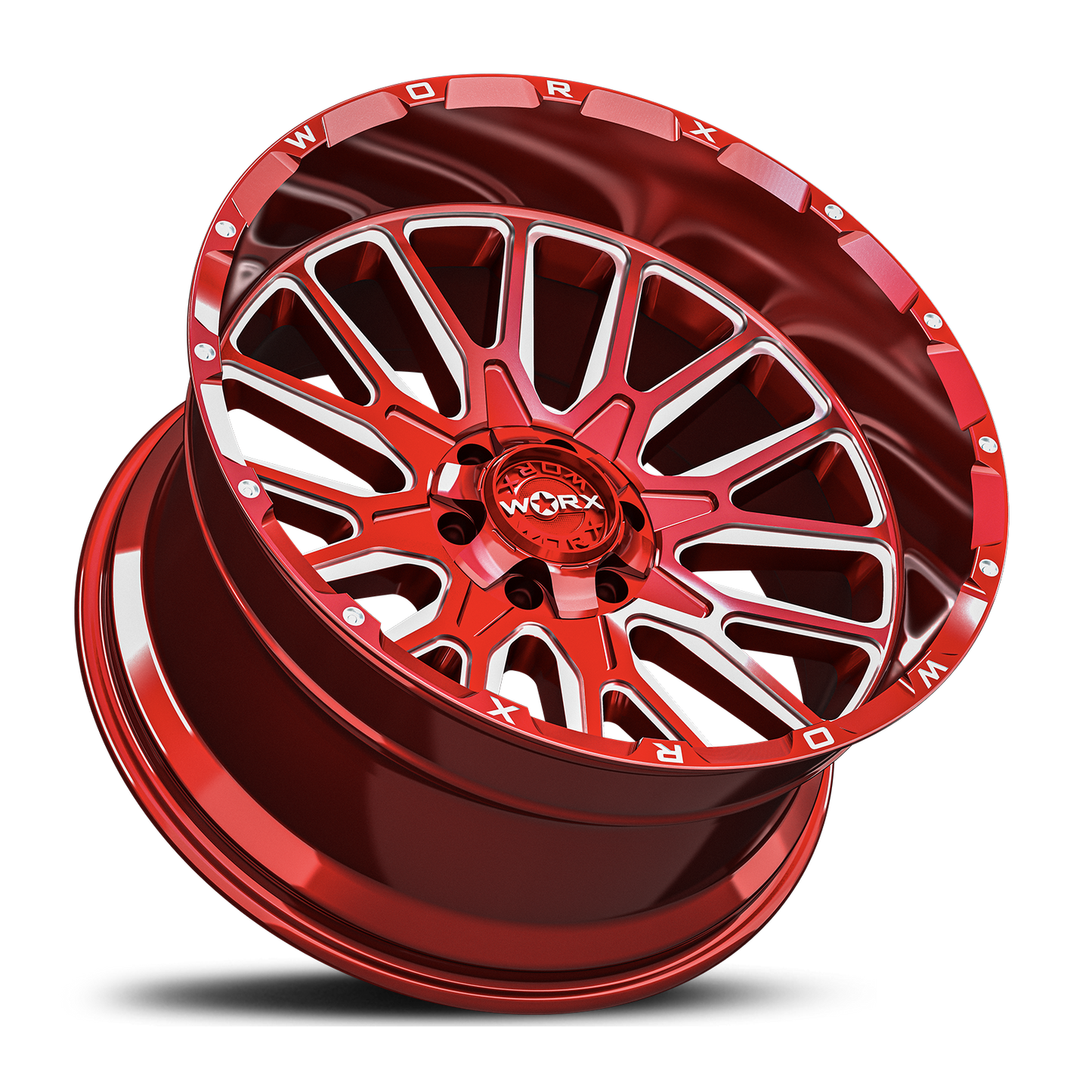 Worx Off-Road 818 20X12 6X135/139.7 106.2 -44 GL-CANDY RED MILLED