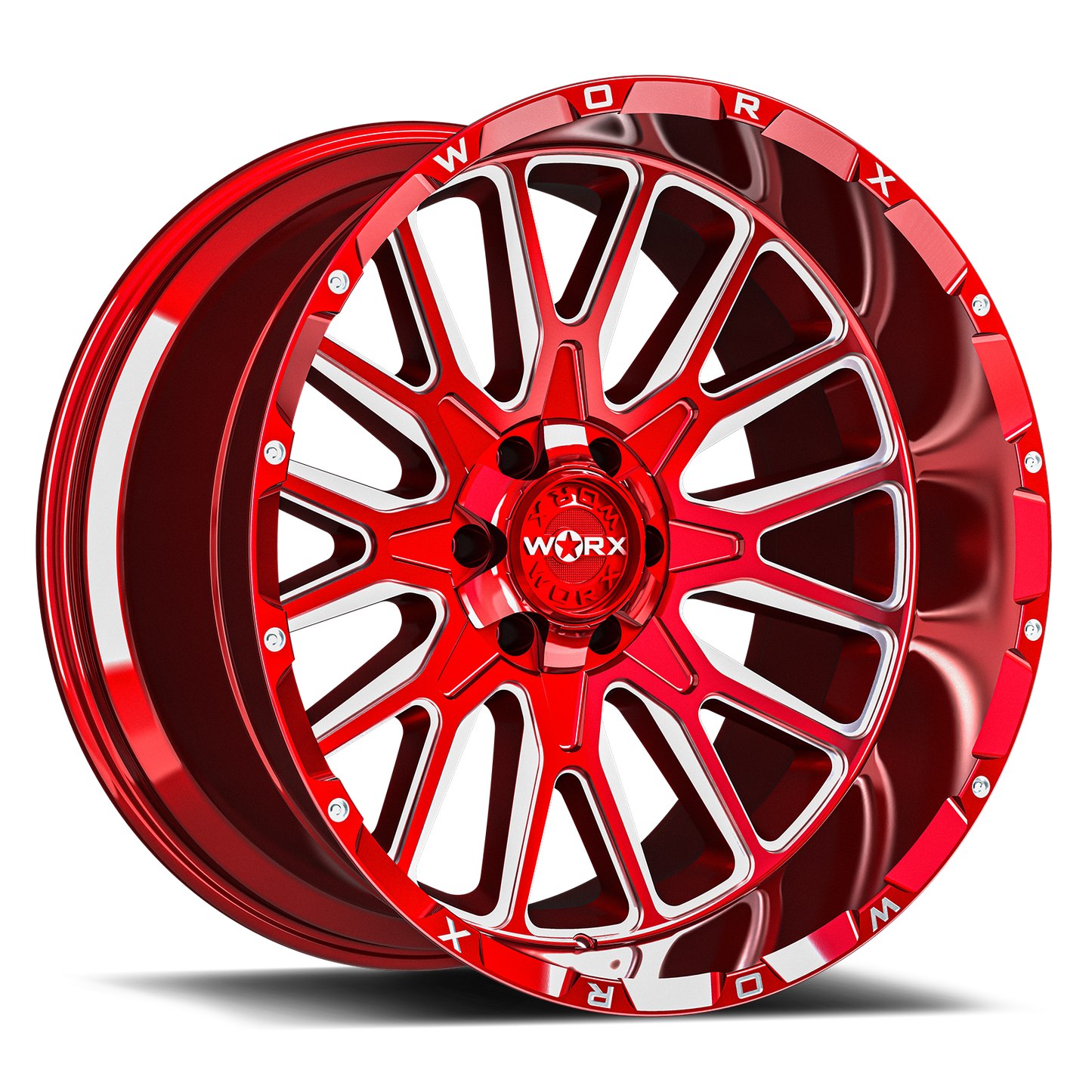 Worx Off-Road 818 20X12 6X135/139.7 106.2 -44 GL-CANDY RED MILLED