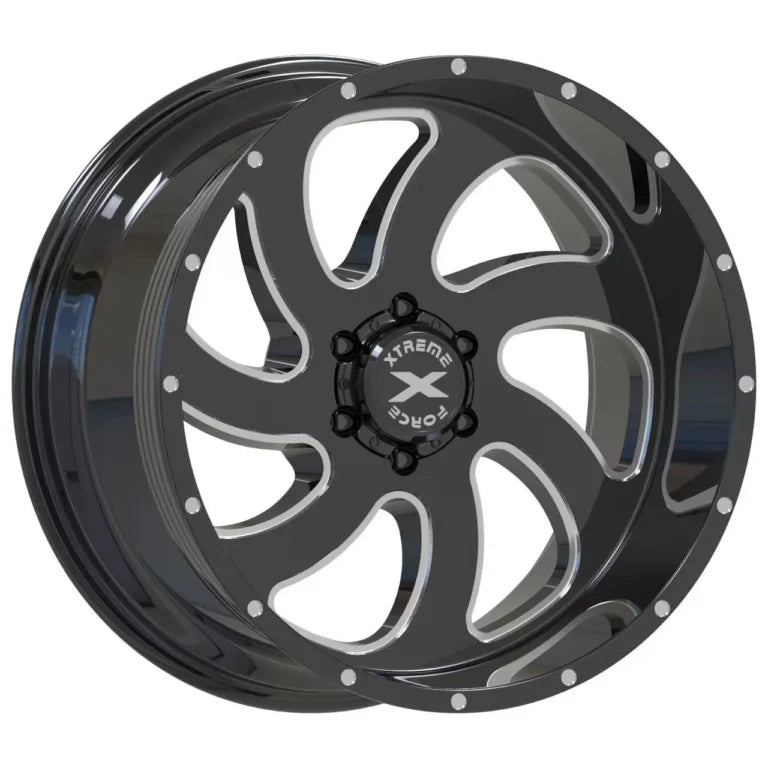 Xtreme Force XF-1 20X10 6X139.7 -19 106.1 BLK MILLED