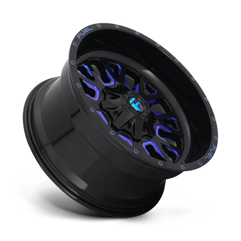 Fuel Stroke 18X9 6X135/5.5 106.1 GL-BLK MILLED BLUE -12
