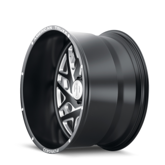 American Truxx Forged Aries ATF1909 22X12 8X165.1 -44 125 M-BLK MILLED