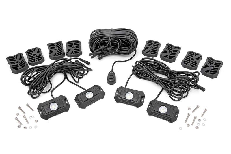 LED Rock Light Kit 4 Piece Set