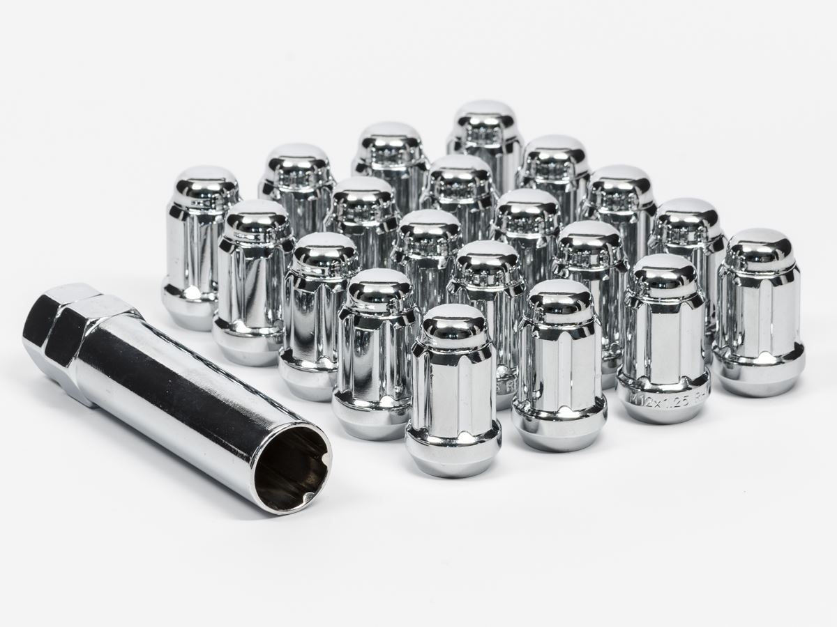 Mr. Lugnut 14x1.5 CHROME 1.37IN SPLINE LUGS