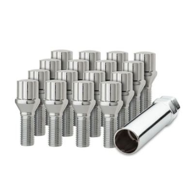GEN2 Chrome Wheel Bolts 14x1.5 – For Porsche Boxster 986 (1996-2004) On Original Wheels – 19mm Hex