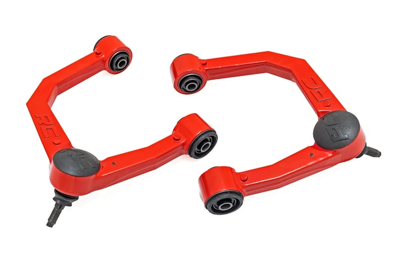 Rough Country Red Forged Upper Control Arms | 4Runner 10-24 Tacoma 05-23 | 3.5 Inch Lift |