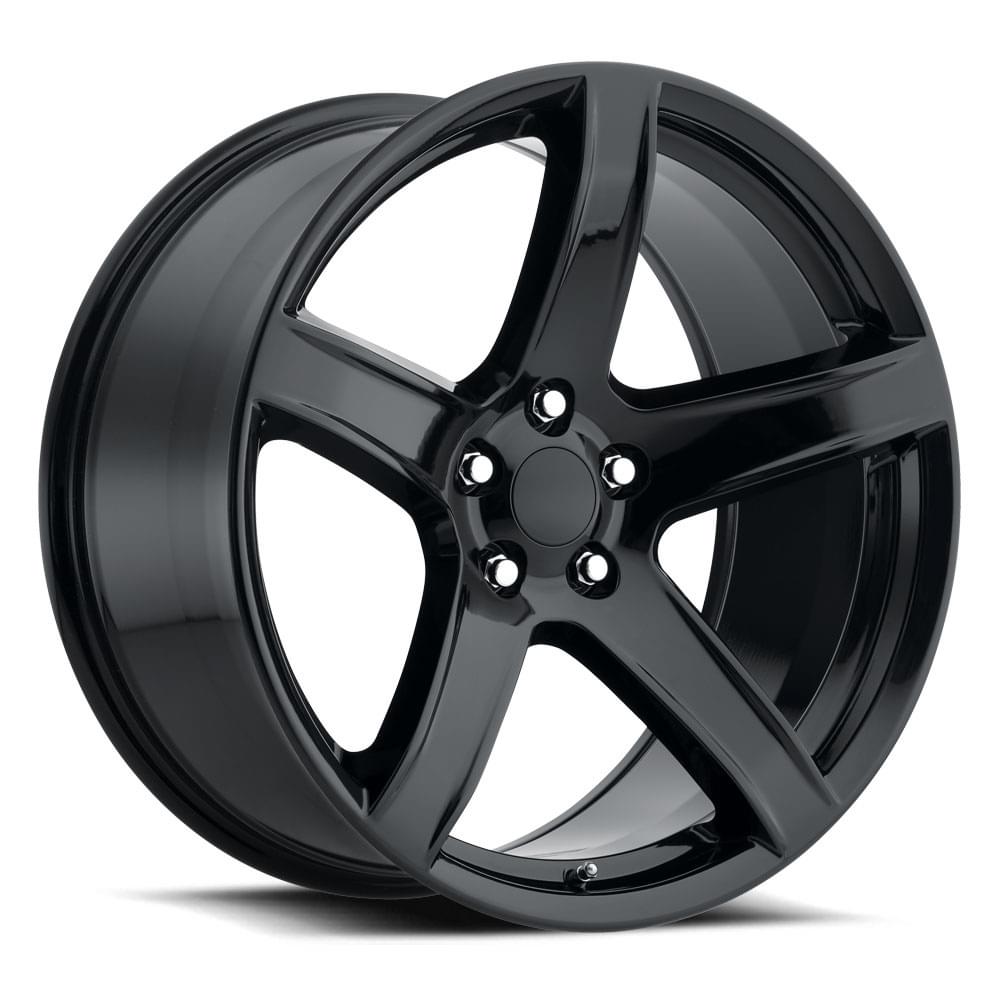 Staggered Charger Replica Wheels 162B 20X9.5 5X115 71.5 15MM/ 20X11 5X115 71.5 22MM G-BLK