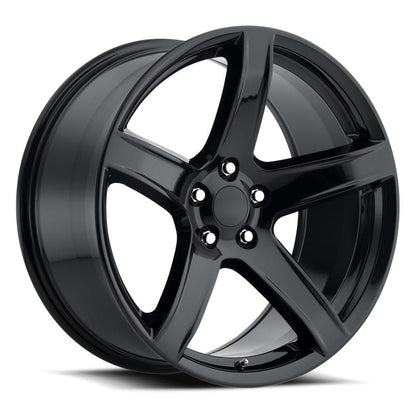 Staggered Charger Replica Wheels 162B 20X9.5 5X115 71.5 15MM/ 20X11 5X115 71.5 22MM G-BLK
