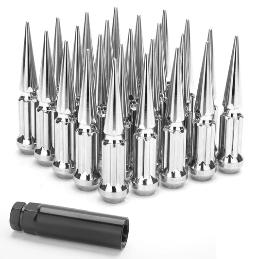 Mr. Lugnut 14x1.5 CHROME SPIKE SPLINE LUG NUTS