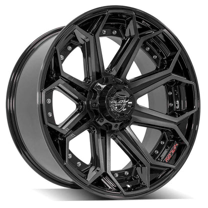 4Play Wheels 4P80R 22X12 6X135/139.7 106 GL-BLK BRSHD FACE