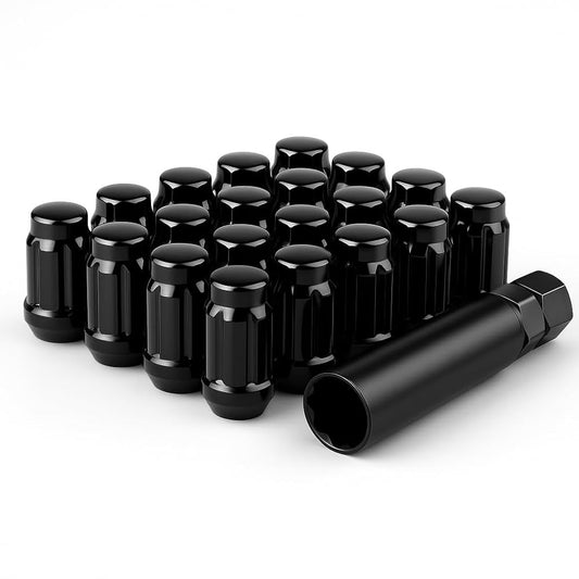 Mr. Lugnut 1/2-20 BLACK SPLINE LUGS