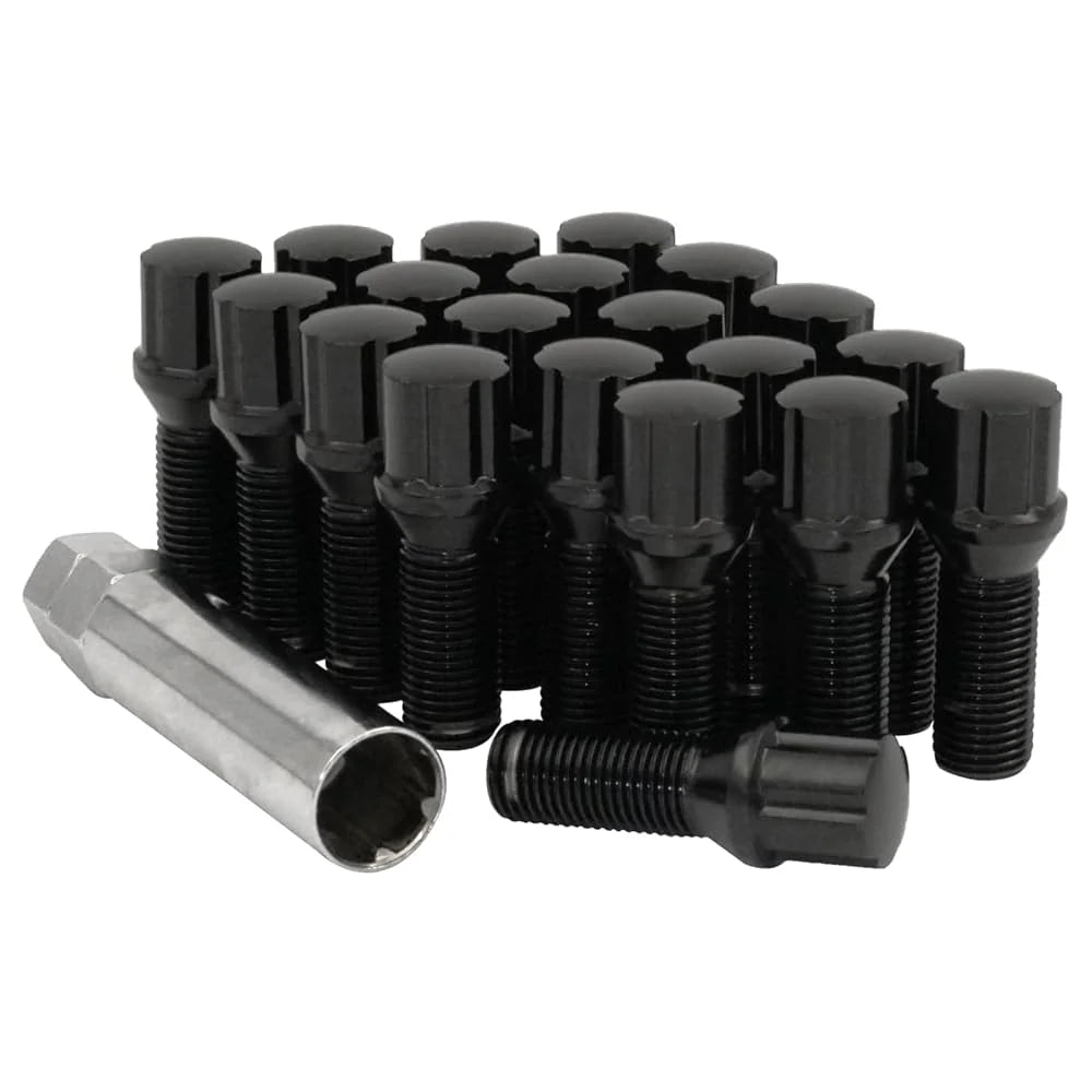 Mr. Lugnut 12X1.5 BLACK SPLINE BOLT
