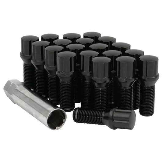Mr. Lugnut 12X1.5 BLACK SPLINE BOLT