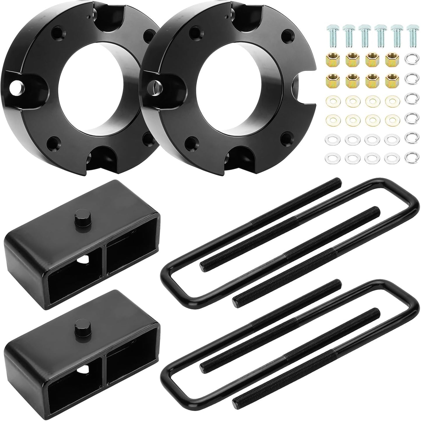 3 Inch Lift Kit Spacer | Silverado-Sierra 1500 07-25 2WD 4WD | Front 3in- Rear 2in