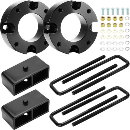 4 Inch Lift Kit Spacers | 04-25 Ford F150 2WD | 4in Front 3in Rear