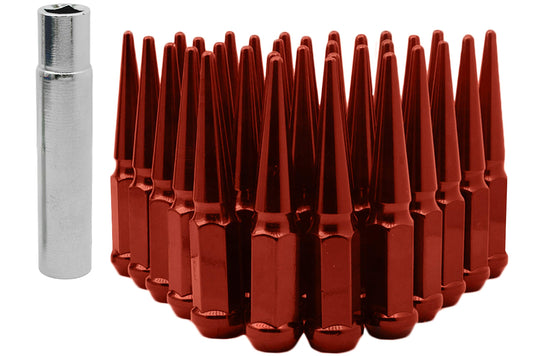 Mr. Lugnut 1/2-20 RED SPIKE HEX LUG NUTS