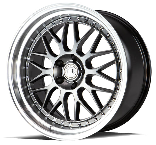 AH-02 18X9.5 5X4.5 +30 HYPER BLACK