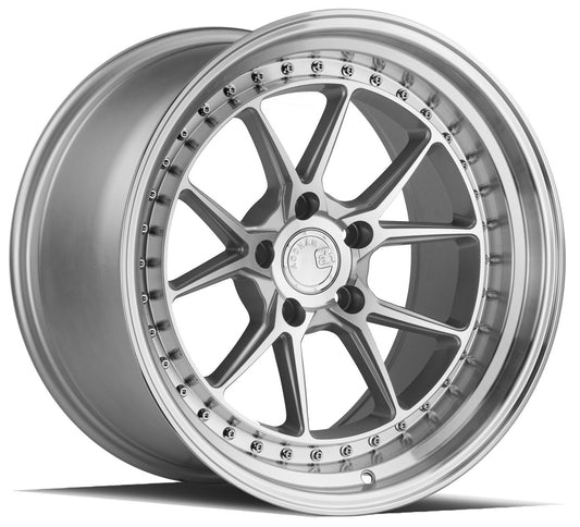 Aodhan DS-08 18X9.5 5X100 +35 Silver Machined Face