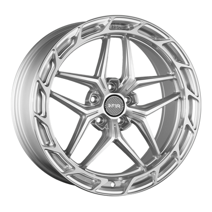 F1R FS5 18X9.5 5X114.3 +38 73.1 MACHINE SILVER