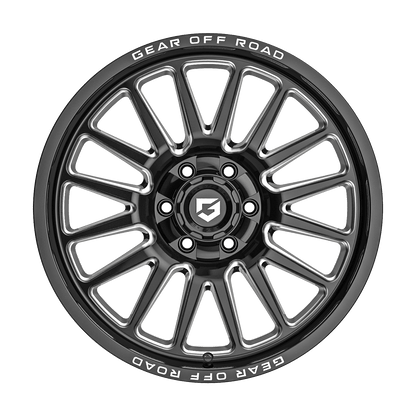 Gear Off-Road 764BM 22X10 6X139.7/135 -19 106 gloss black milled