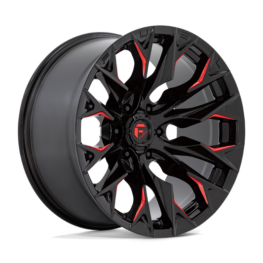 FUEL FLAME 22X12 6X5.5 106 G-BLK RED MILLED -44