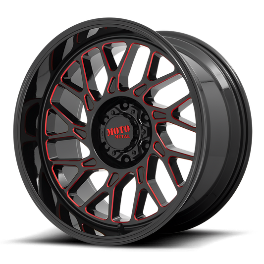 Moto Metal MO805 22X10 8X170 G-BLK MILL RTCC -18MM