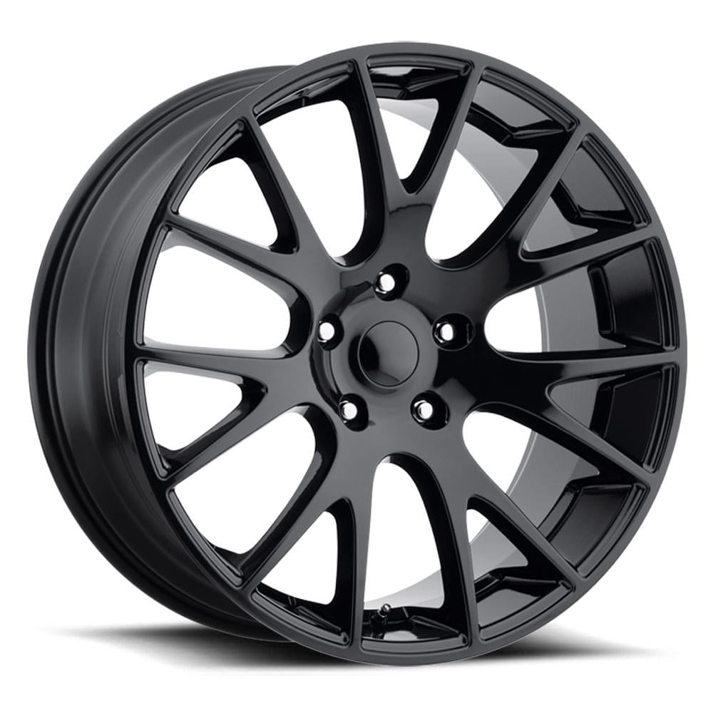 Staggered Hellcat Replica Wheels PR161GB 20X10 5X115 71.5 18MM/ 20X10.5 5X115 71.5 25MM G-BLK