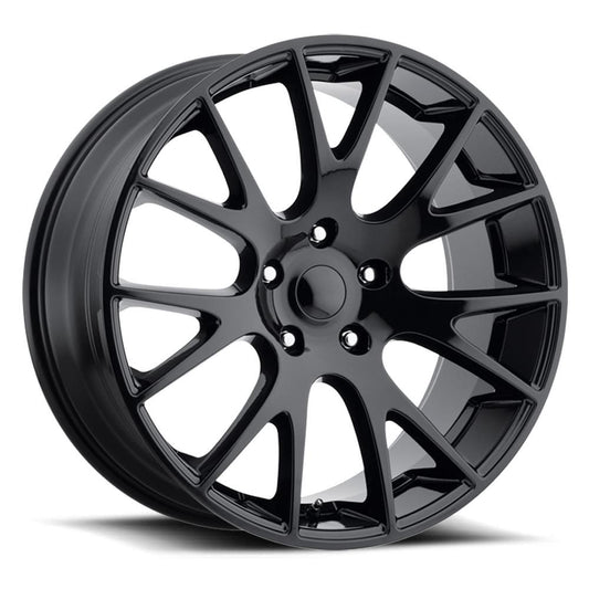Staggered Hellcat Replica Wheels PR161GB 20X10 5X115 71.5 18MM/ 20X10.5 5X115 71.5 25MM G-BLK