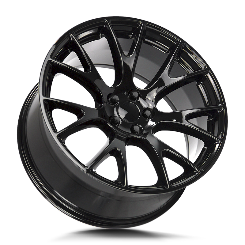 Staggered Hellcat Replica Wheels PR161GB 20X10 5X115 71.5 18MM/ 20X10.5 5X115 71.5 25MM G-BLK