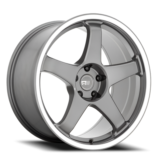 Motegi MR151 18X8.5 5X100 GUNMETAL MACHINED LIP 30MM