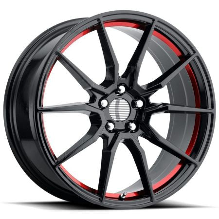 PR193RS 17X9 5X4.5 70.6 G-BLK RED-MCH 24