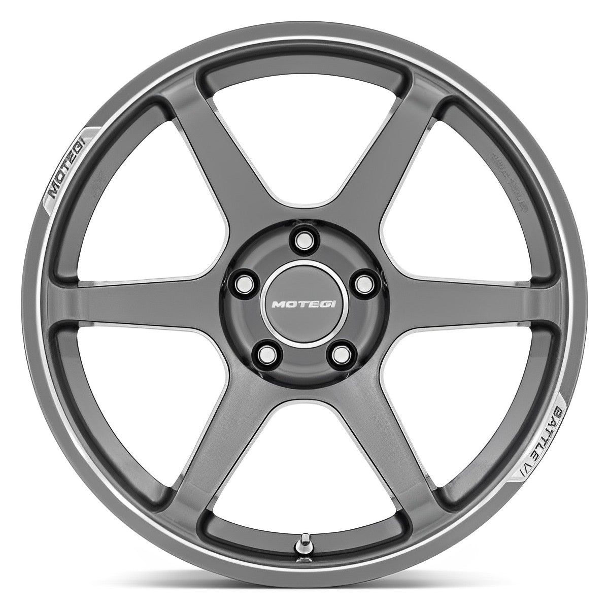 Motegi Battle VI 18X9.5 5X4.5 72 +25 GL-GUNMETAL-MCH-LIP