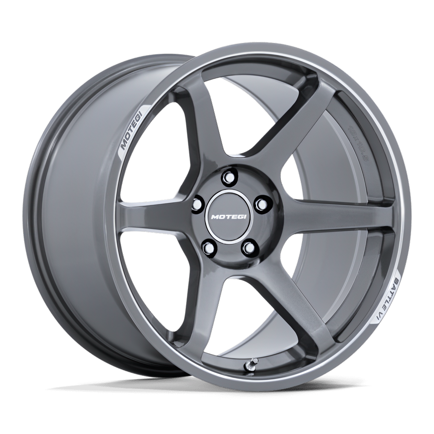Motegi Battle VI 18X9.5 5X4.5 72 +25 GL-GUNMETAL-MCH-LIP