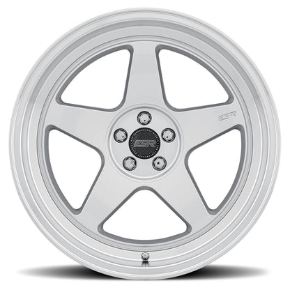 ESR CR5 18X9.5 5X114.3 +22 72 HYPER SILVER MCHNED LIP
