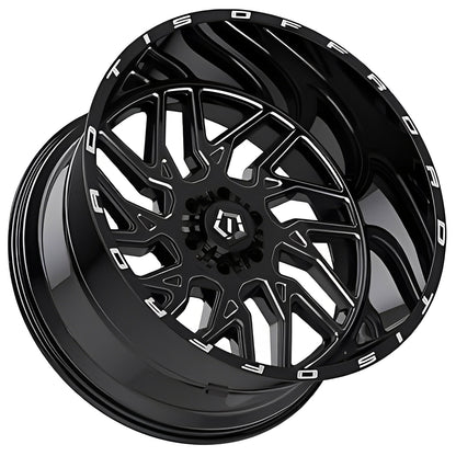 TIS 544BM 22X12 6X139.7/135 -44 108 GL-BLK MILLED